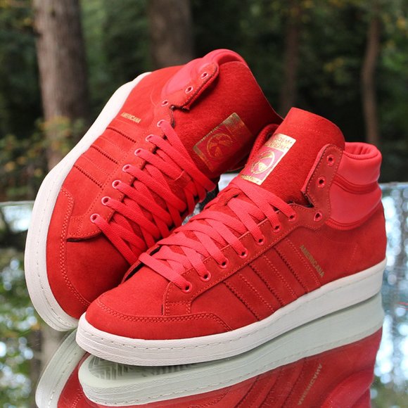 Adidas Americana Hi 88 Red Suede Men’s Size 9.5 main image 9